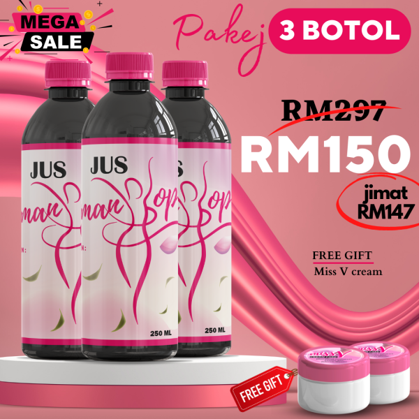 SET 3 BOTOL FREE 1 FREEGIFT